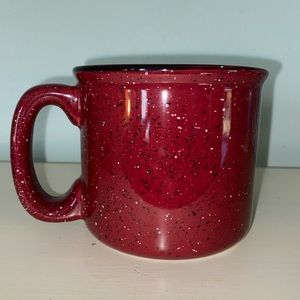 Heavy Duty Red Speckled Ceramic Coffee Mug 16oz